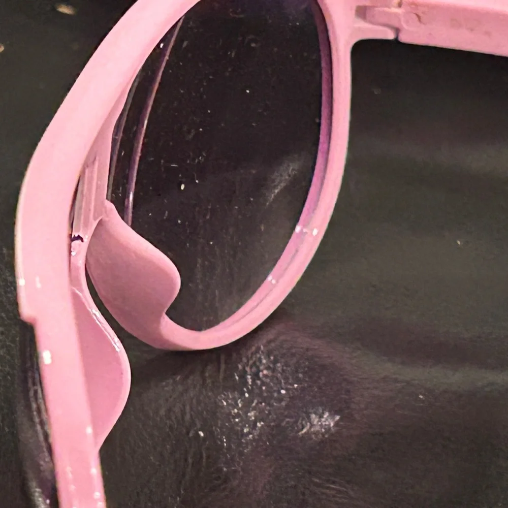 Chic Pink Kids Sunglasses with Patterned Case